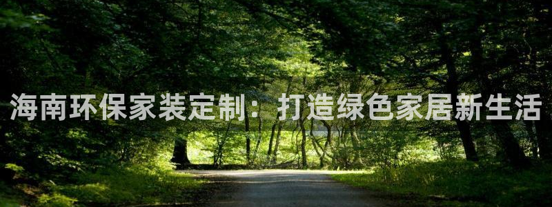 沐鸣2官网游戏：海南环保家装定制：打造绿色家居新生活